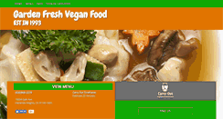 Desktop Screenshot of gardenfreshvegetarian.com